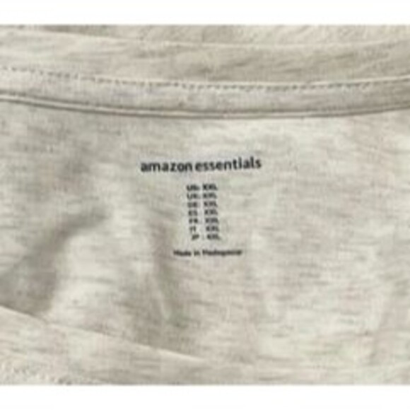 Amazon Essentials Long Sleeve T Shirt Size XXL New With Tag Tan Heather - Picture 3 of 6